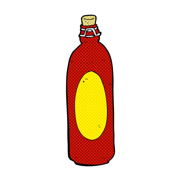Comic cartoon traditional bottle — Stock Vector