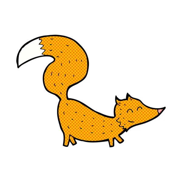 Vicces rajzfilm kis róka — Stock Vector