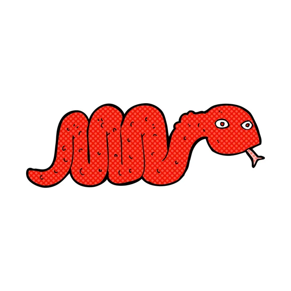 Αστείο καρτούν κωμικό φίδι — Διανυσματικό Αρχείο