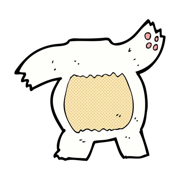 Comic cartoon polar bear body (mix and match or add own photos) — Stock Vector