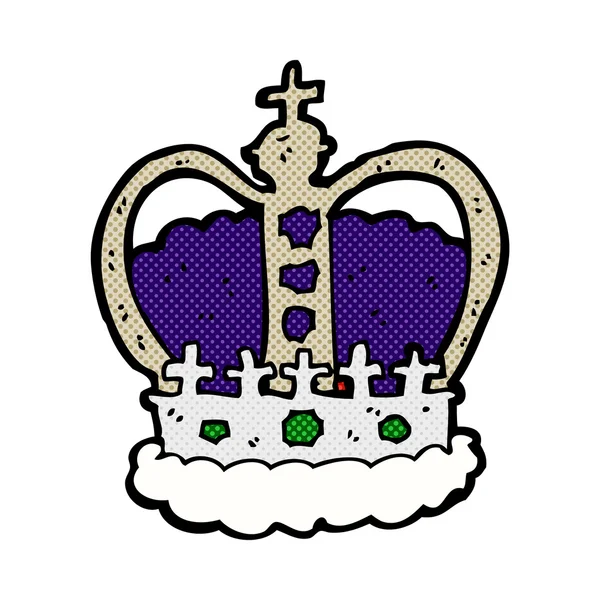 Bande dessinée couronne royale — Image vectorielle