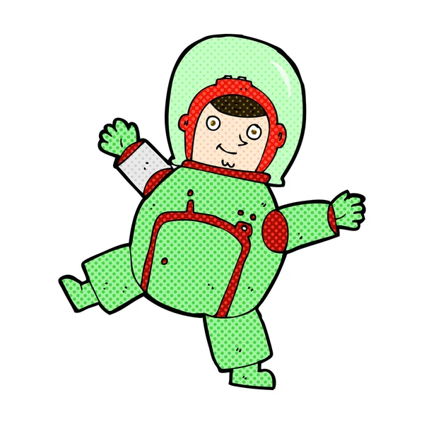 Strip cartoon astronaut — Stockvector