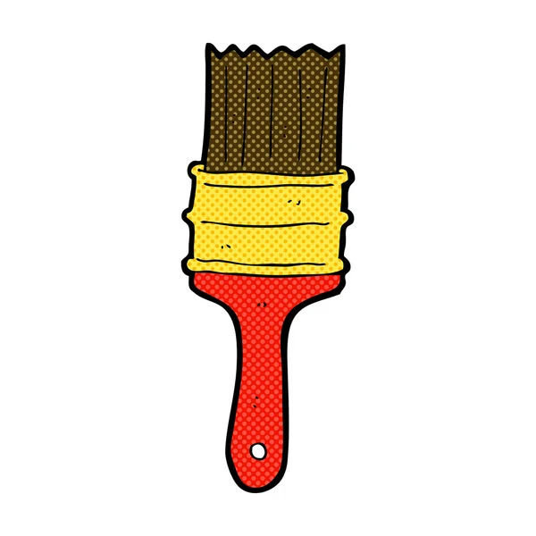 Comic cartoon paint brush — Stock Vector