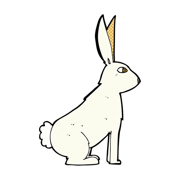 Conejo de dibujos animados cómicos — Vector de stock