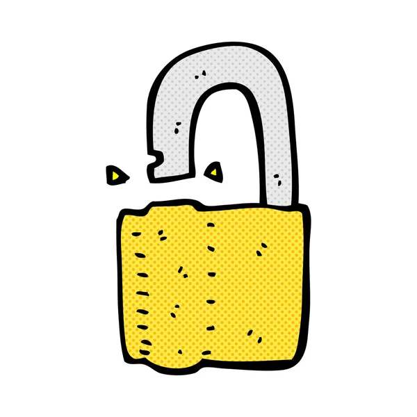 Bande dessinée cadenas — Image vectorielle