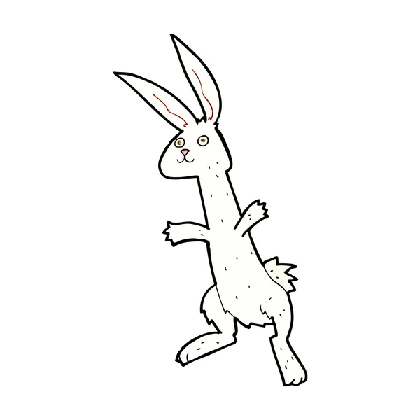 Komiska tecknad kanin — Stock vektor