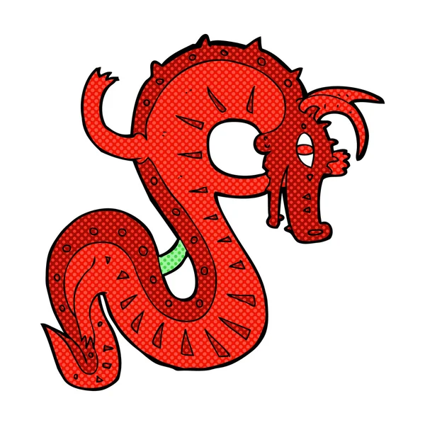 Desenho animado dragão saxão — Vetor de Stock