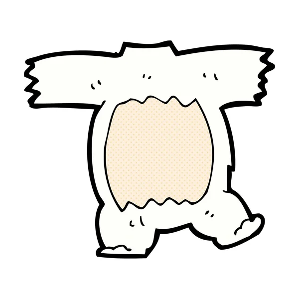 Komiska cartoon isbjörn kropp (mixa och matcha comic cartoons) — Stock vektor