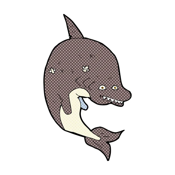 Tubarão de banda desenhada —  Vetores de Stock