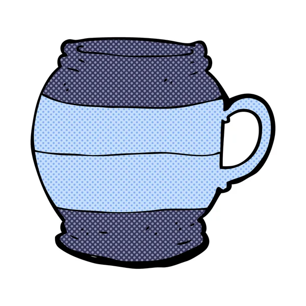 コミック漫画の大きなマグカップ — ストックベクタ