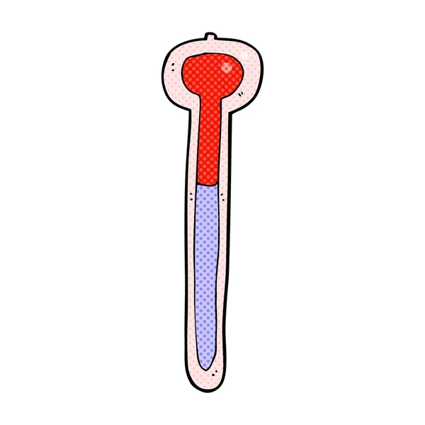 Comic cartoon thermometer — Stock Vector