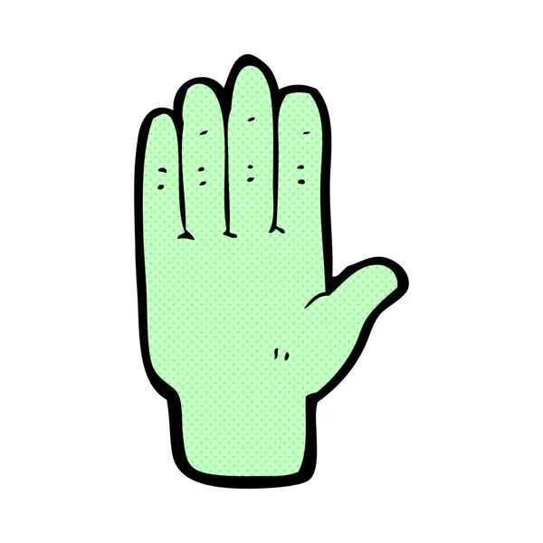 Strip cartoon zombie hand — Stockvector