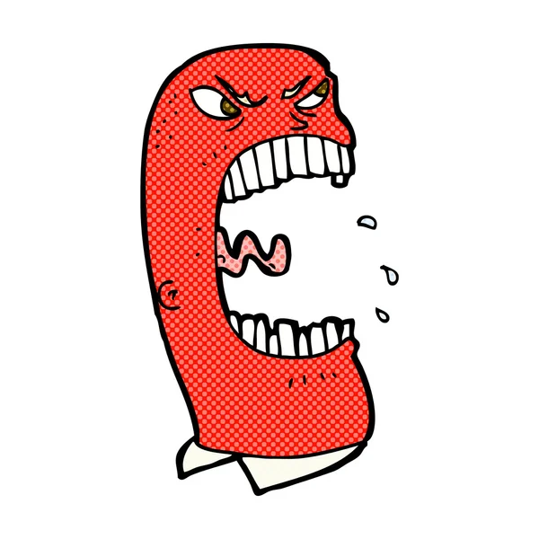 Historieta de dibujos animados furioso hombre gritando — Archivo Imágenes Vectoriales