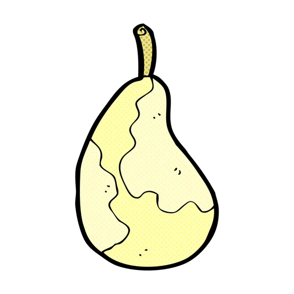 Poire de dessin animé comique — Image vectorielle