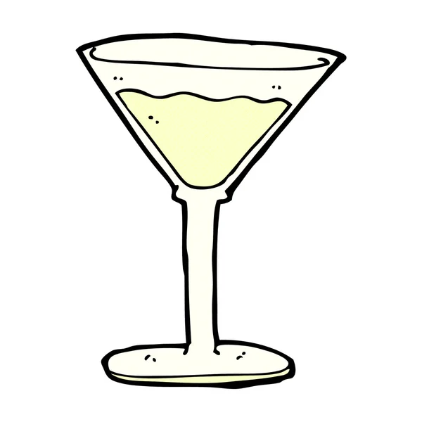 Cocktail de banda desenhada cômico — Vetor de Stock