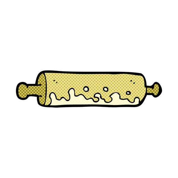 Comic cartoon rolling pin — Stock Vector