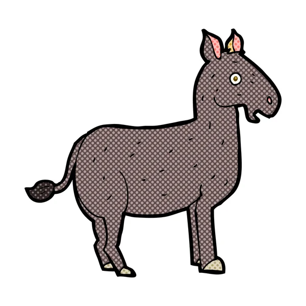 Strip cartoon mule — Stockvector