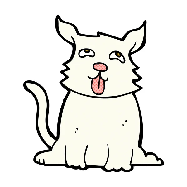 Desenho animado cômico cão feliz —  Vetores de Stock