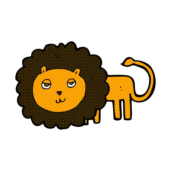 Comic cartoon lion — Stock Vector