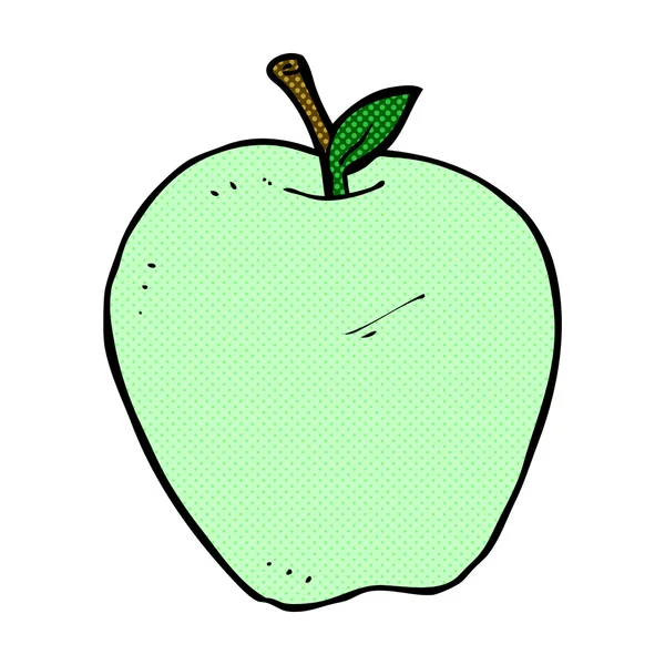 Manzana de dibujos animados cómicos — Archivo Imágenes Vectoriales