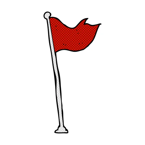 Comic cartoon flag — Stock Vector