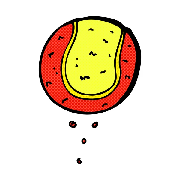 Comic cartoon tennis ball — Stock Vector