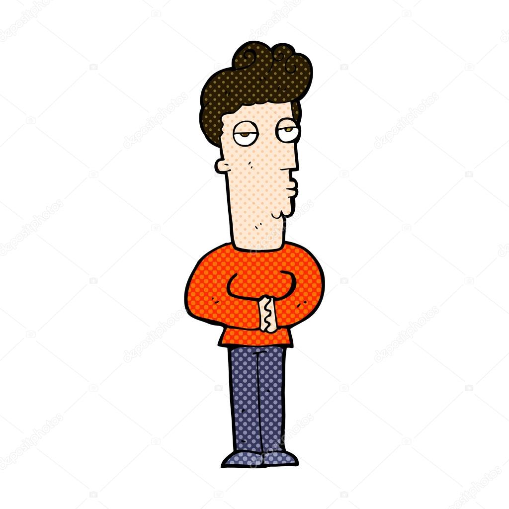 retro comic book style cartoon arrogant man premium vector in adobe illustrator ai ai format encapsulated postscript eps eps format wdrfree