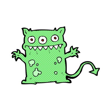 çizgi çizgi film küçük canavar