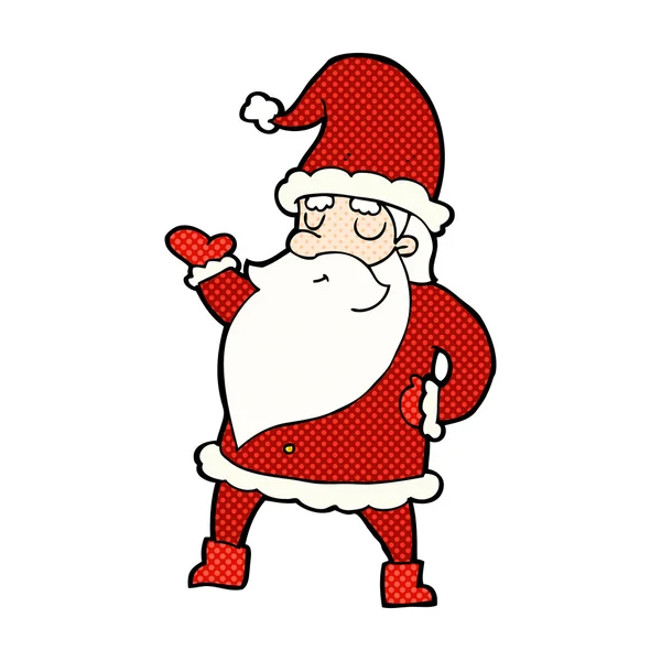 漫画卡通圣诞老人 — 图库矢量图片