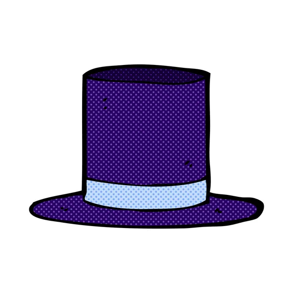 Comic cartoon top hat — Stock Vector