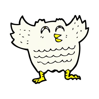 komik karikatür siyah kuş