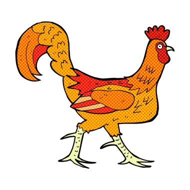 komik karikatür horoz