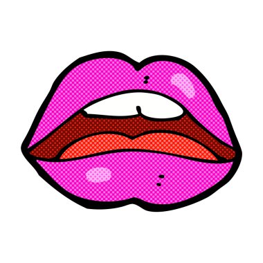 Cadılar Bayramı ağız komik karikatür sembolü