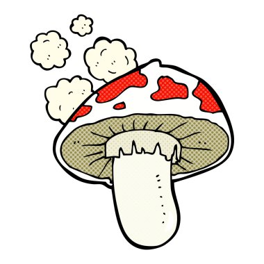 komik karikatür mantarı