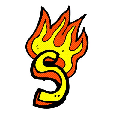 komik karikatür yanan mektup