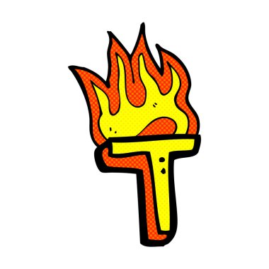 komik karikatür yanan mektup