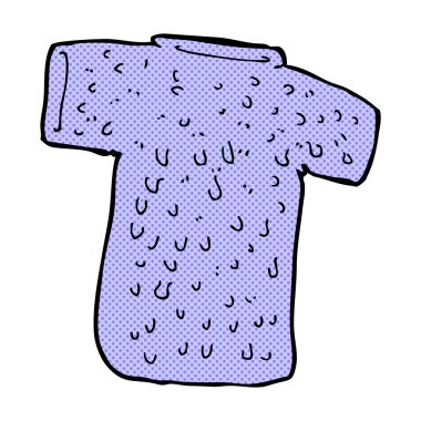 komik karikatür yünlü tee