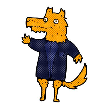 komik karikatür fox işadamı