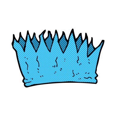 komik karikatür kağıt taç