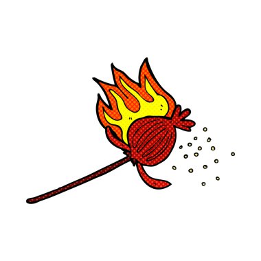 komik karikatür haşhaş çiçek