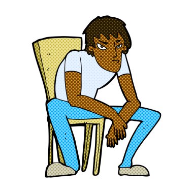 çizgi çizgi film kederli adam