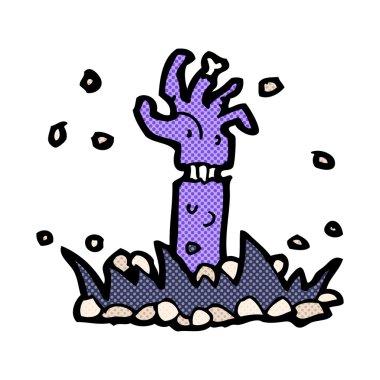 komik çizgi film zombi kol