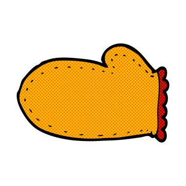 komik karikatür fırın eldiveni