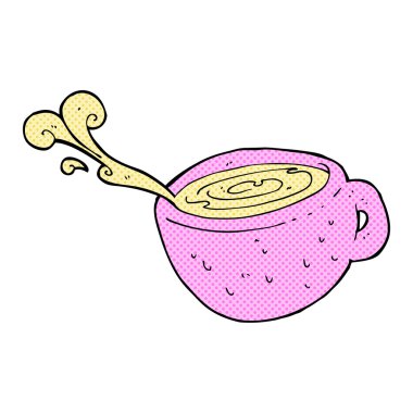 komik karikatür kahve Kupası