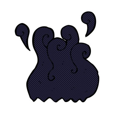 Siyah duman komik karikatür öğesi