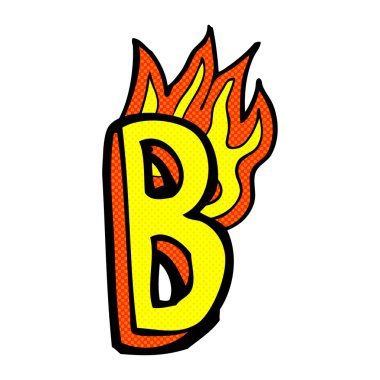 komik karikatür yanan mektup