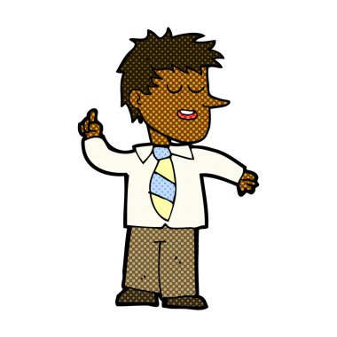 iyi fikir adamla komik karikatür