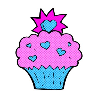 komik çizgi film aşk kalp kek