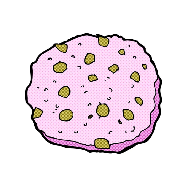 Komiksově kreslenou Pink cookie — Stockový vektor