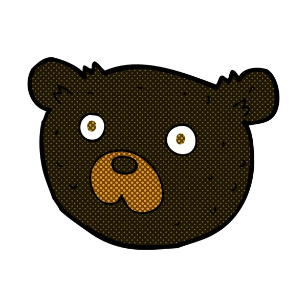 Vicces rajzfilm fekete medve — Stock Vector